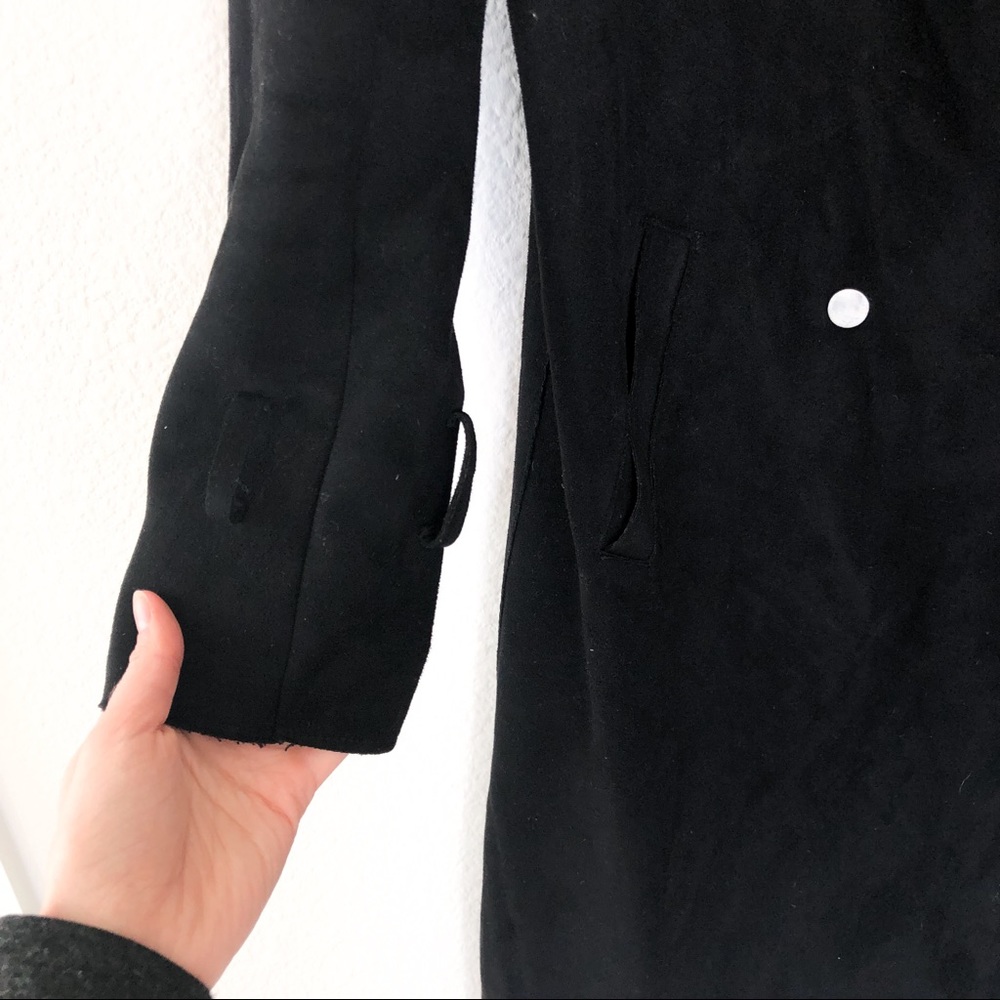 Neiman Marcus Trench Style Faux Suede Jacket - Picture 4 of 9